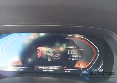 2021 BMW X6 Sdrive40I z USA, uszkodzony, nr VIN 5UXCY4C02M9F96479